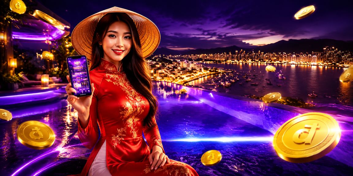 Người dùng Nha Trang trải nghiệm ứng dụng casino sanhbai trong trang phục áo dài truyền thống